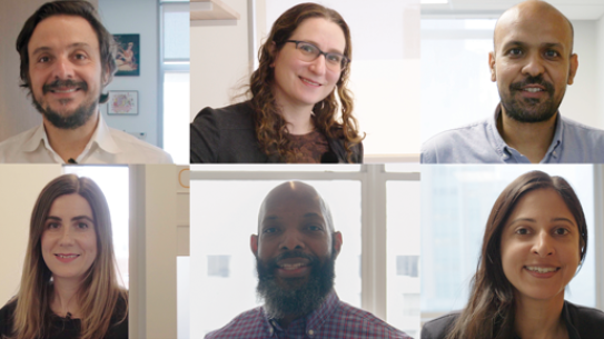 collage of faculty faces